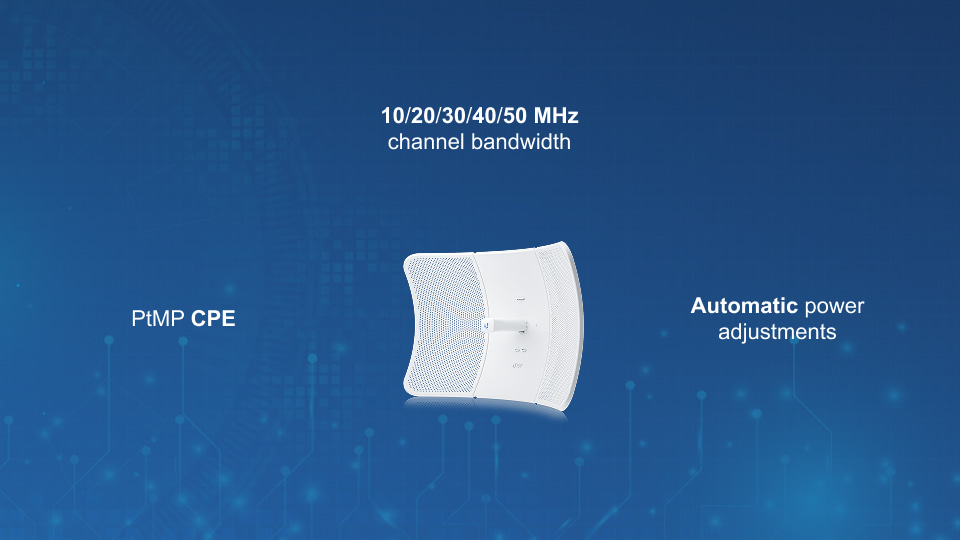 UISP TU LR 5GHz PtMP long range client with integrated antenna for CALA region.