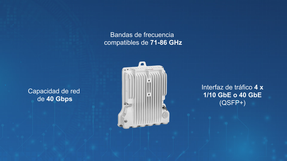 Ceragon FibeAir® IP-50E – Radio de banda E universal de 20 Gbps enlace