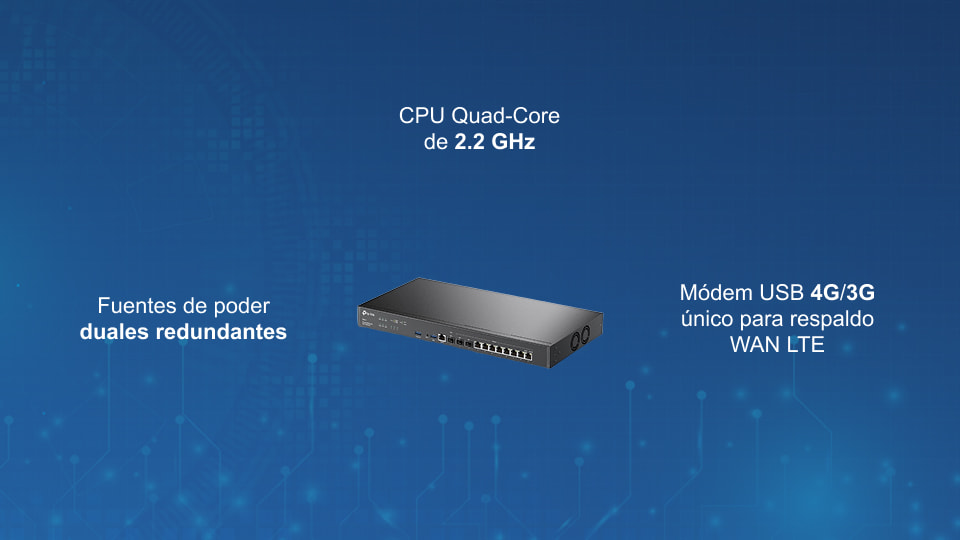 ER8411 – Router VPN Omada con puertos 10G 